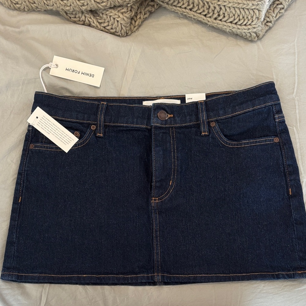 Denim Forum Dark Blue Mini Skirt